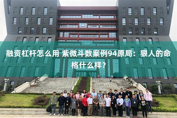 融资杠杆怎么用 紫微斗数案例94原局：狠人的命格什么样？