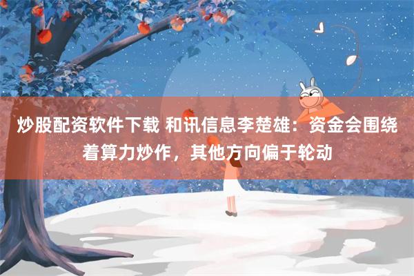 炒股配资软件下载 和讯信息李楚雄:资金会围绕着算力炒作,其他方向偏于轮动